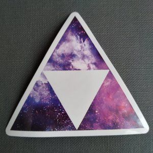 Triangle space sticker